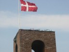 Denmark - The Danish flag on top of the tower, and the small Norwegian flag on the edge.